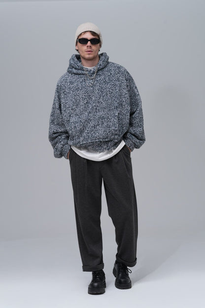 Oversized Bouclé Hoodie
