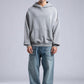 Oversized Distressed Hoodie with 'CATCH' Hood Graphic