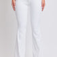 Women's Belted Flare Jeans