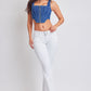 Women's Belted Flare Jeans