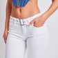 Women's Belted Flare Jeans