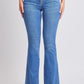 Women's Belted Flare Jeans