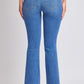 Women's Belted Flare Jeans