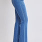 Women's Belted Flare Jeans
