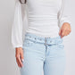 Women's Belted Flare Jeans