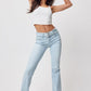 Women's Belted Flare Jeans