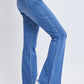 Women's Belted Flare Jeans