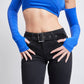 Women's Belted Flare Jeans