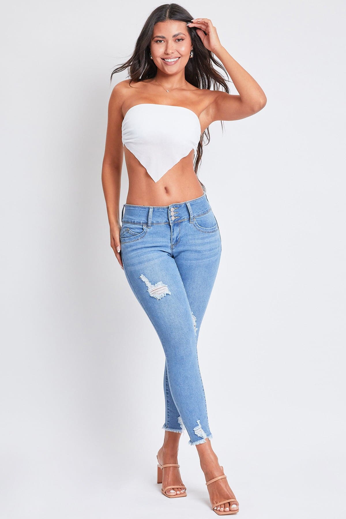 WannaBettaButt Ankle Jeans