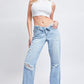 Women's Dream with Fold-Over Waist Low Rise Jeans