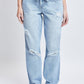 Women's Dream with Fold-Over Waist Low Rise Jeans