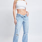 Women's Dream with Fold-Over Waist Low Rise Jeans