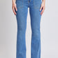 Flare Flap Back Pocket Jeans
