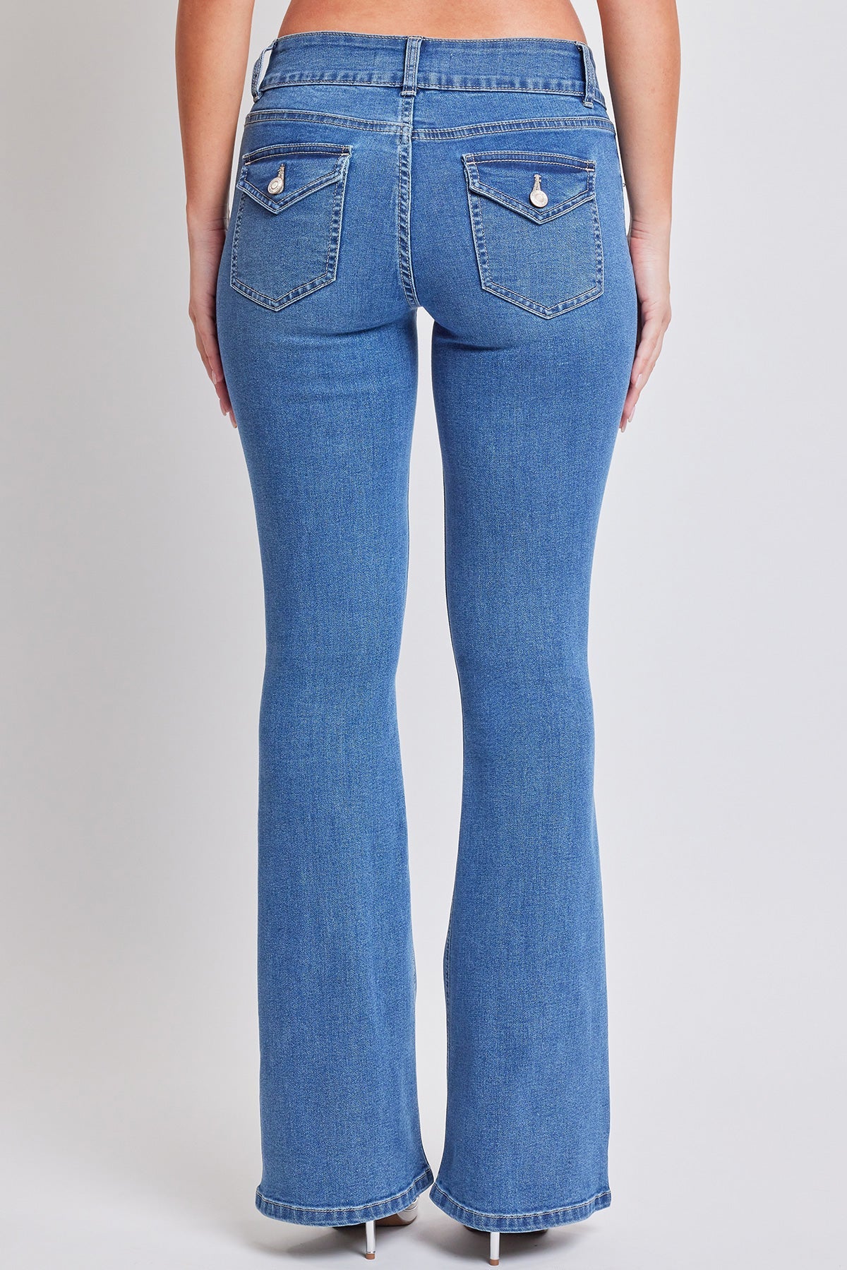 Flare Flap Back Pocket Jeans