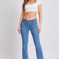 Flare Flap Back Pocket Jeans