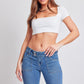 Flare Flap Back Pocket Jeans
