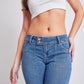 Flare Flap Back Pocket Jeans