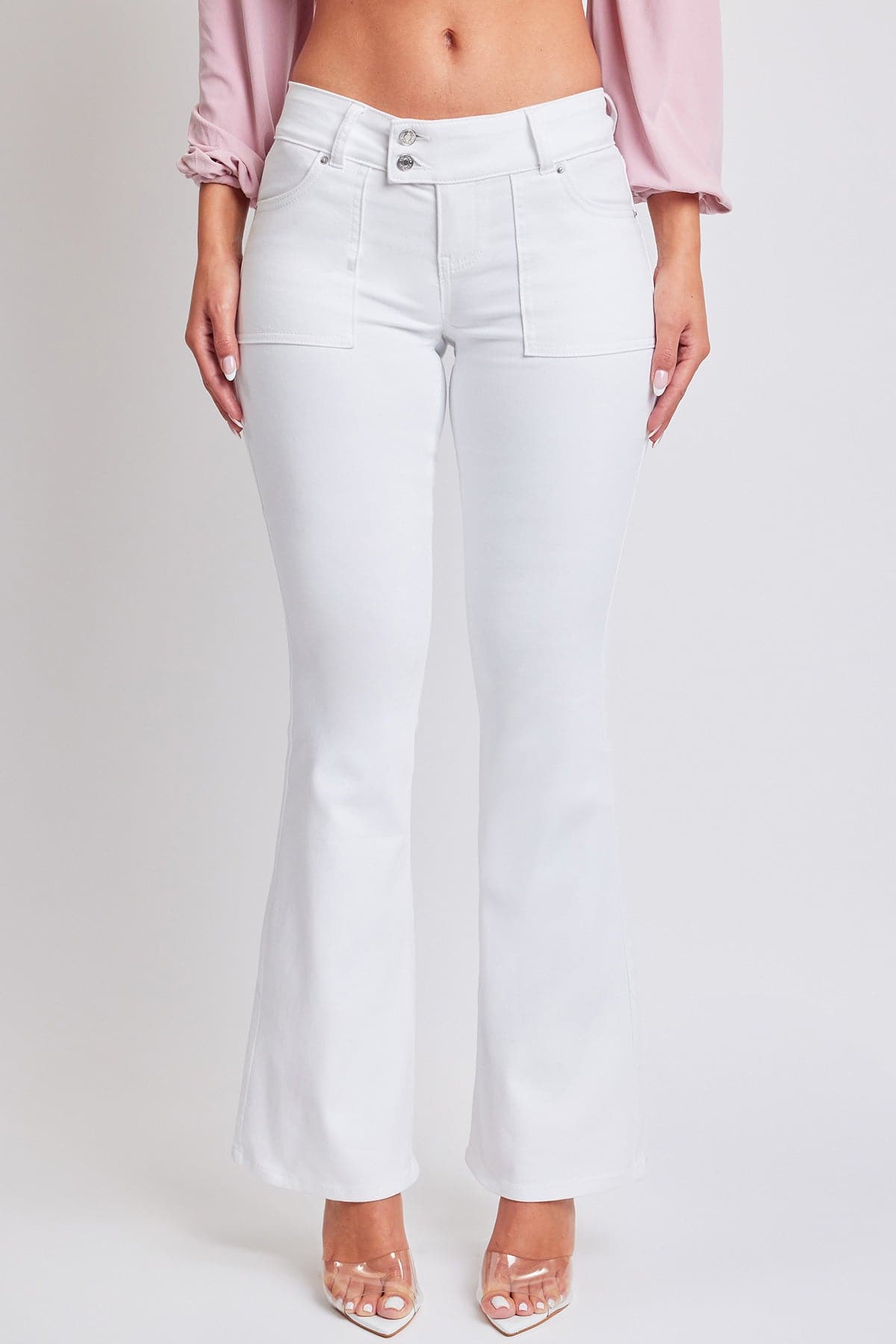 Flare Flap Back Pocket Jeans