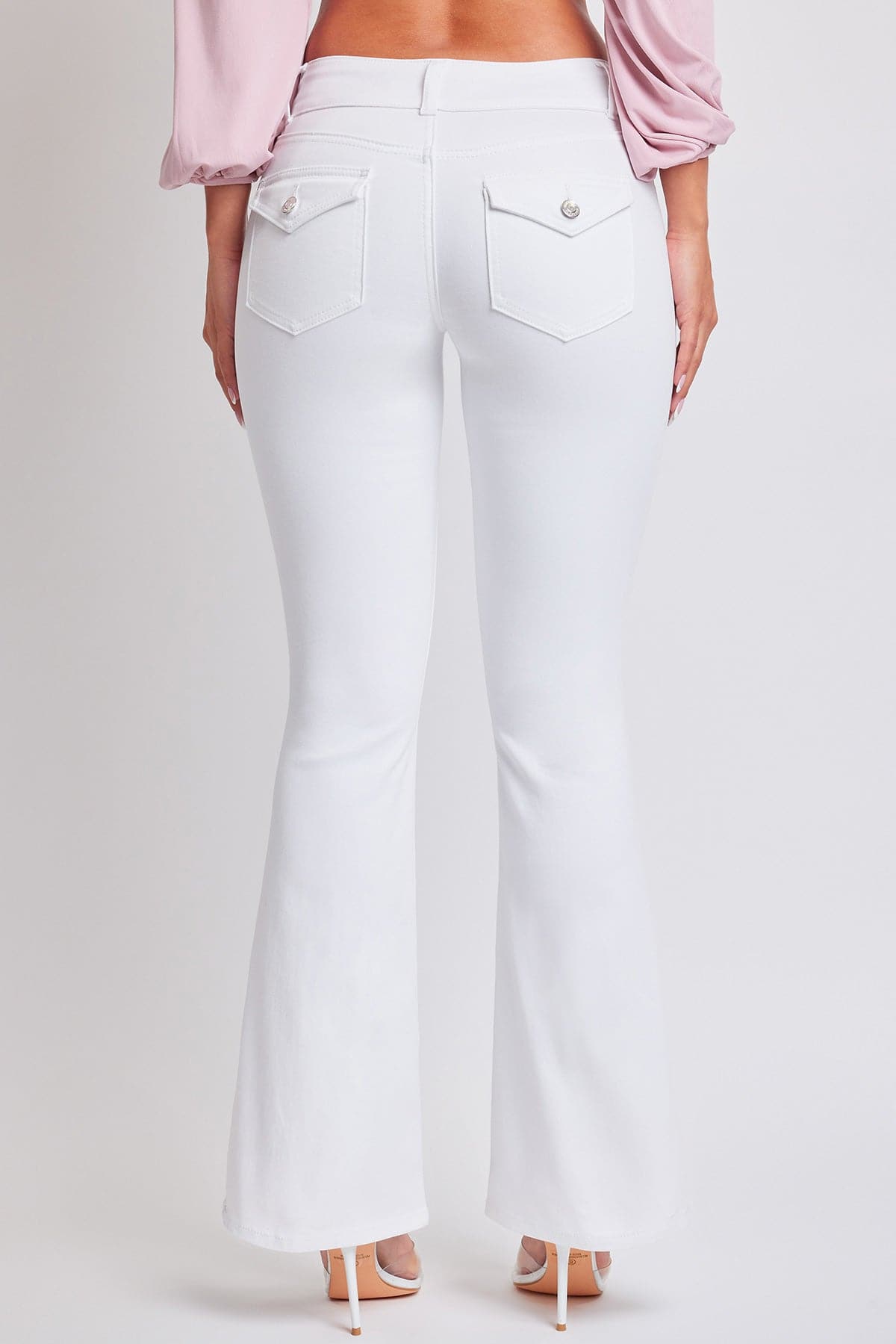 Flare Flap Back Pocket Jeans