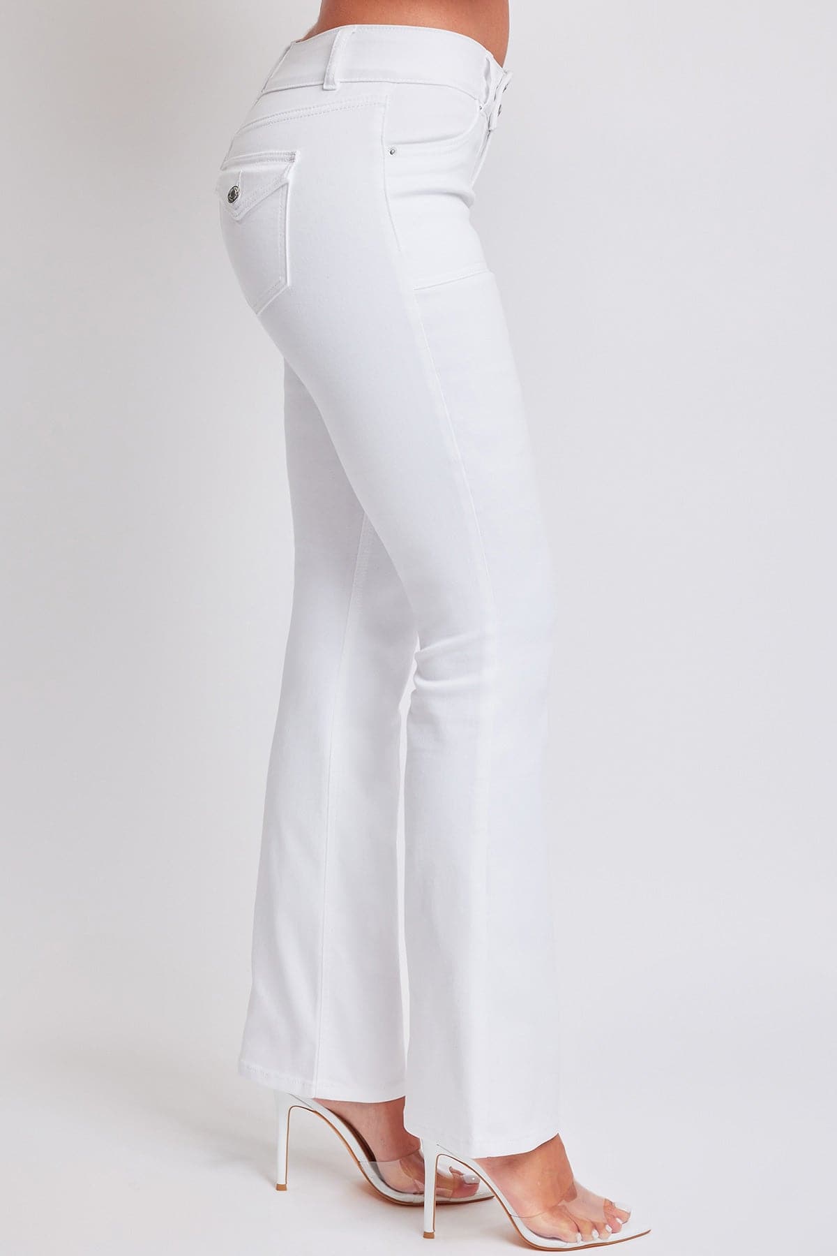 Flare Flap Back Pocket Jeans