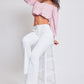 Flare Flap Back Pocket Jeans