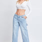 Dream Mid-Rise Utility Straight Leg Jeans