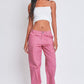 High Rise Straight Leg Cargo Pants