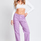 High Rise Straight Leg Cargo Pants