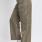 Women's  Nylon Cargo Pants With Bungee Hem
