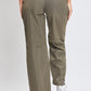 Women's  Nylon Cargo Pants With Bungee Hem