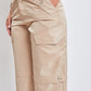 Women's  Nylon Cargo Pants With Bungee Hem