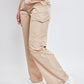 Women's  Nylon Cargo Pants With Bungee Hem