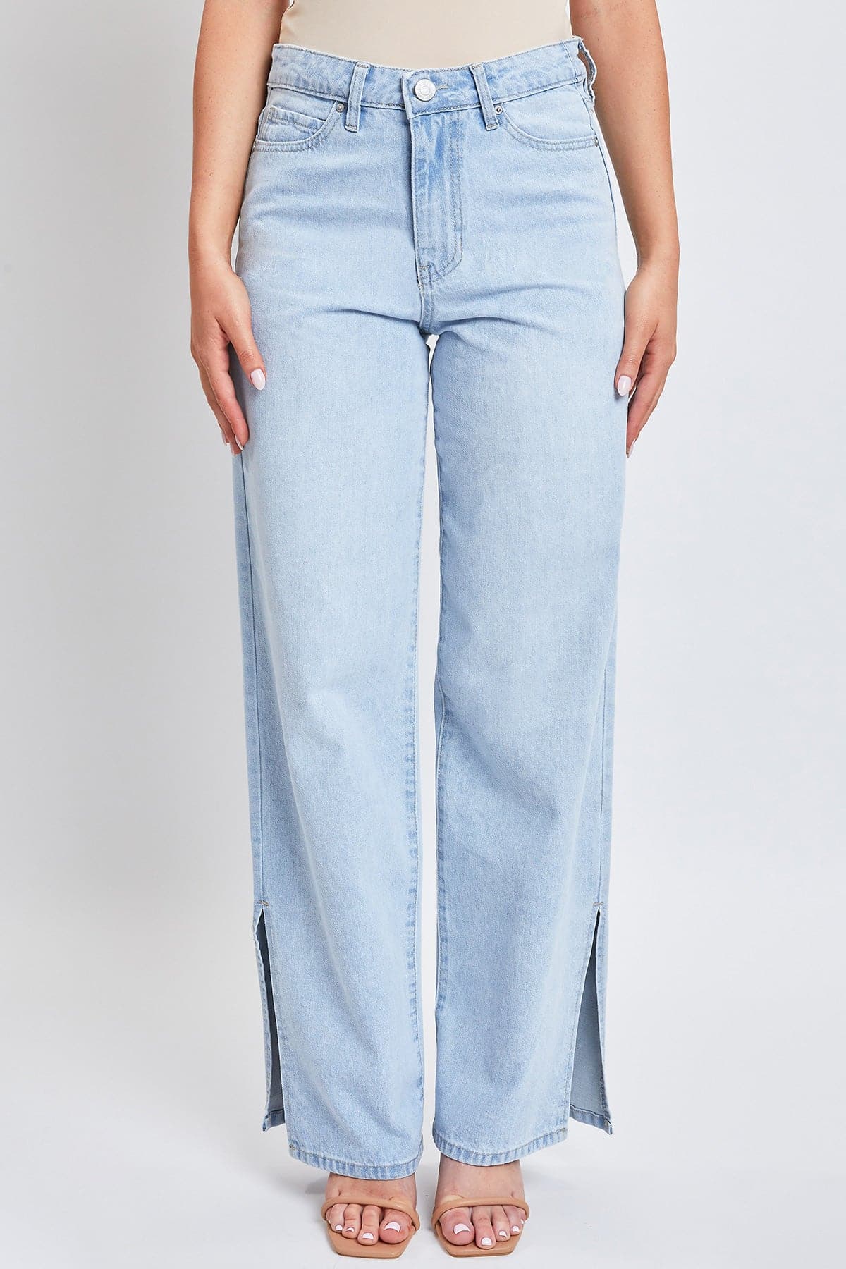 Dream 90s Straight Leg Slit Jeans