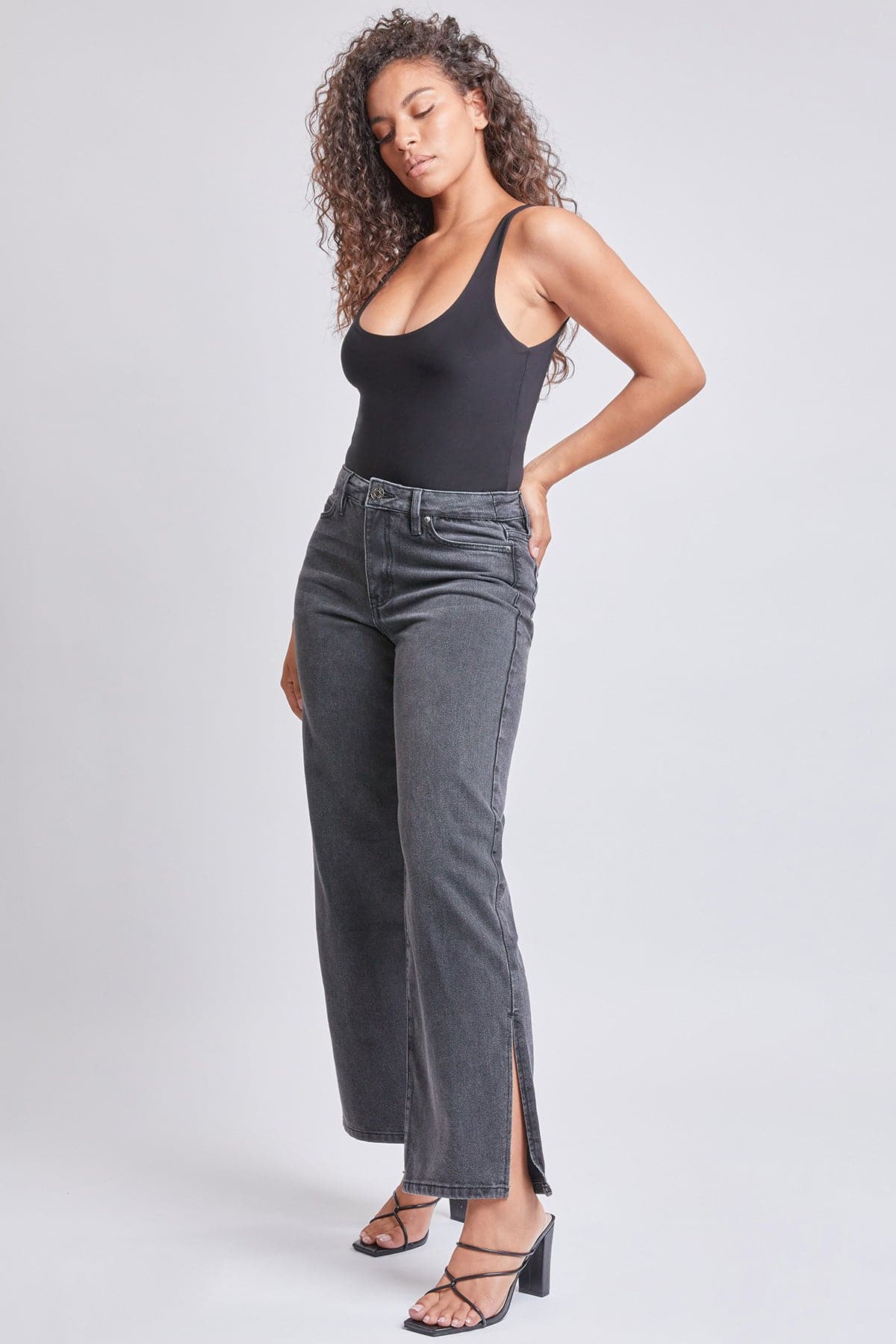 Dream 90s Straight Leg Slit Jeans