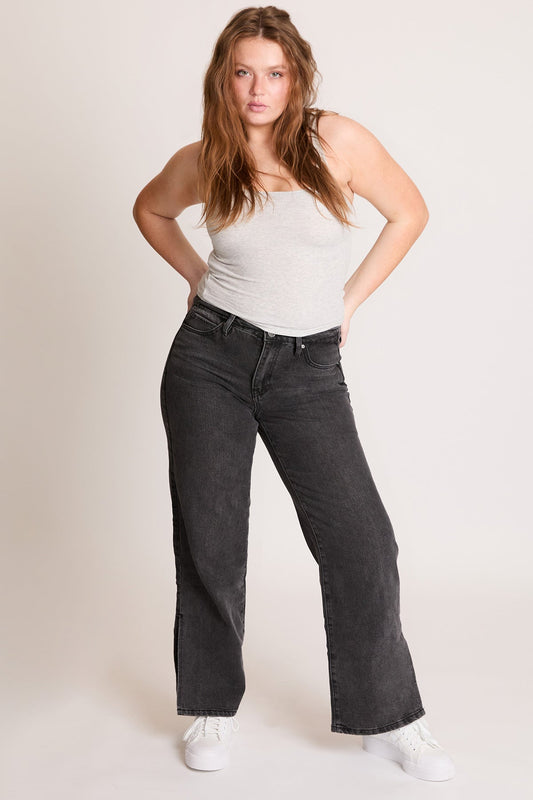 Dream 90s Straight Leg Slit Jeans