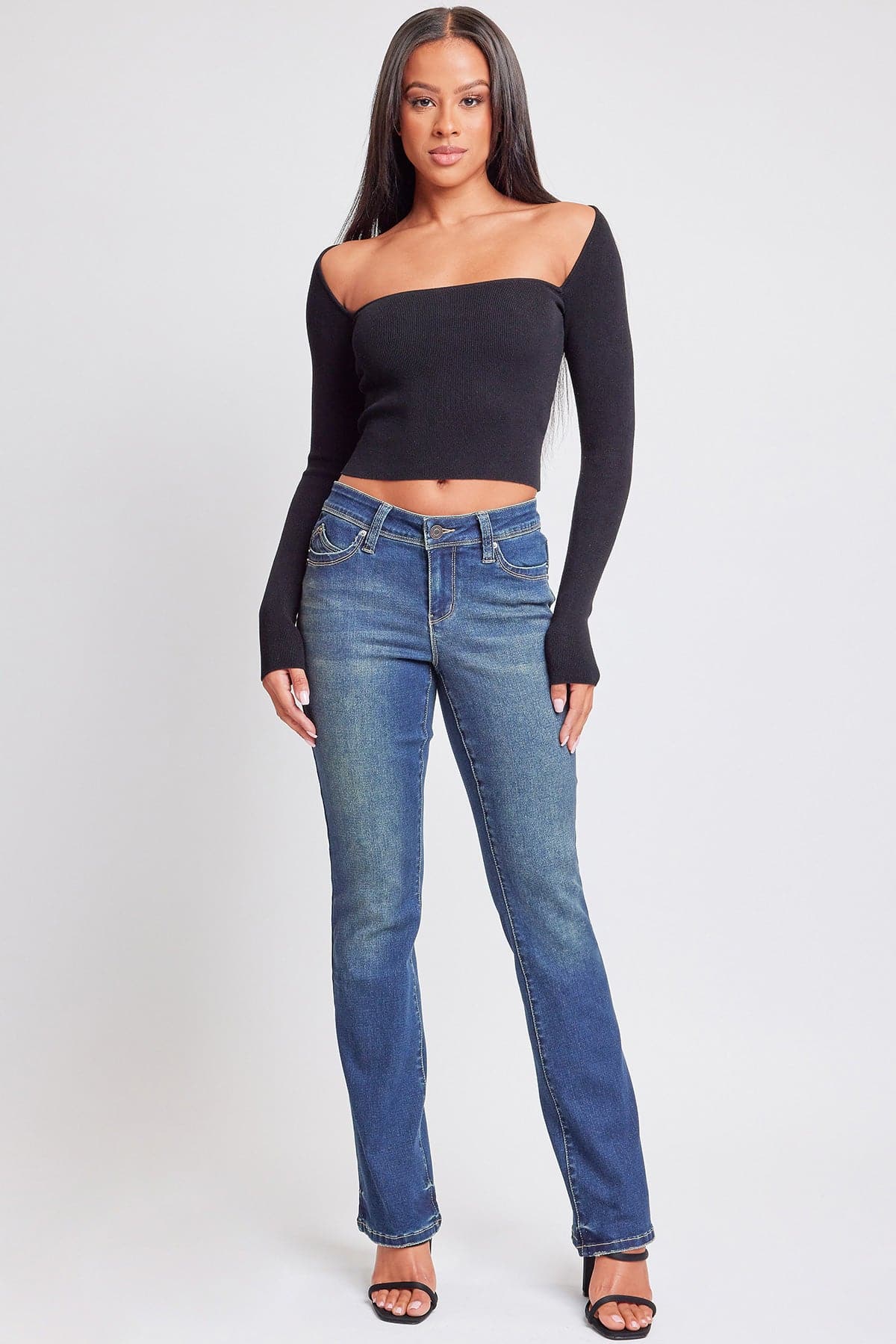 Sustainable WannaBettaButt Mid Rise Bootcut Jeans
