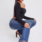 Sustainable WannaBettaButt Mid Rise Bootcut Jeans