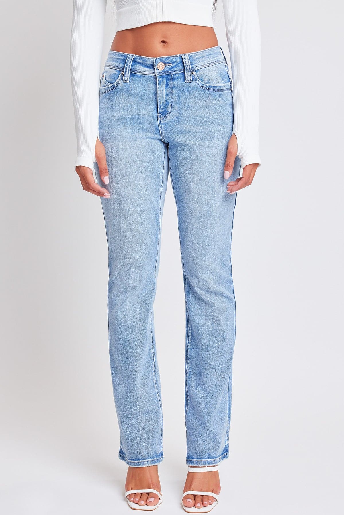 Sustainable WannaBettaButt Mid Rise Bootcut Jeans