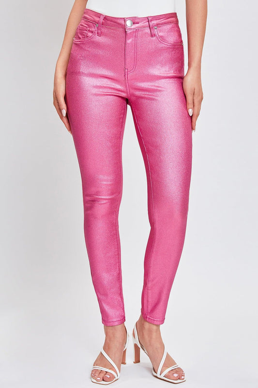 Hyperstretch Skinny Metallic Pants
