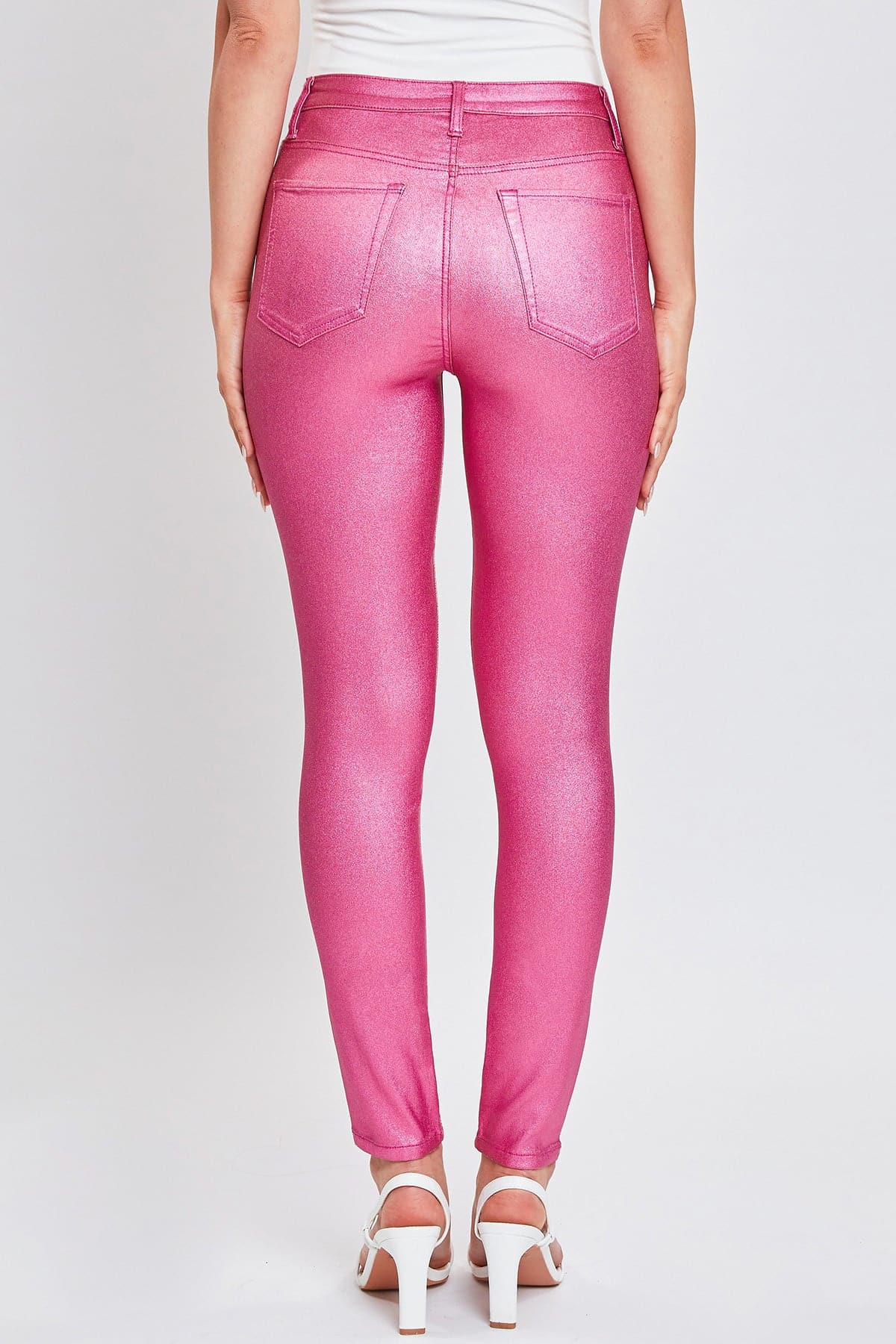 Hyperstretch Skinny Metallic Pants
