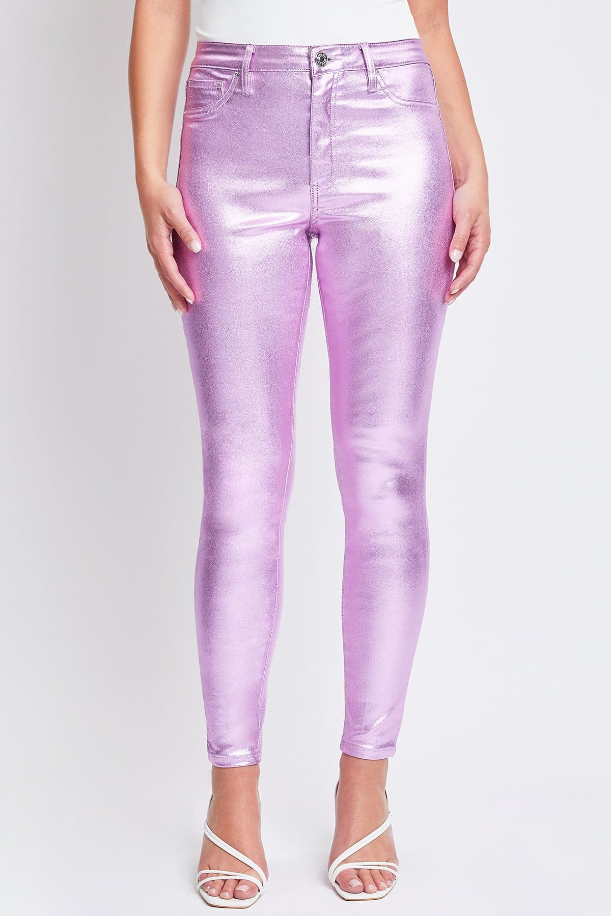 Hyperstretch Skinny Metallic Pants
