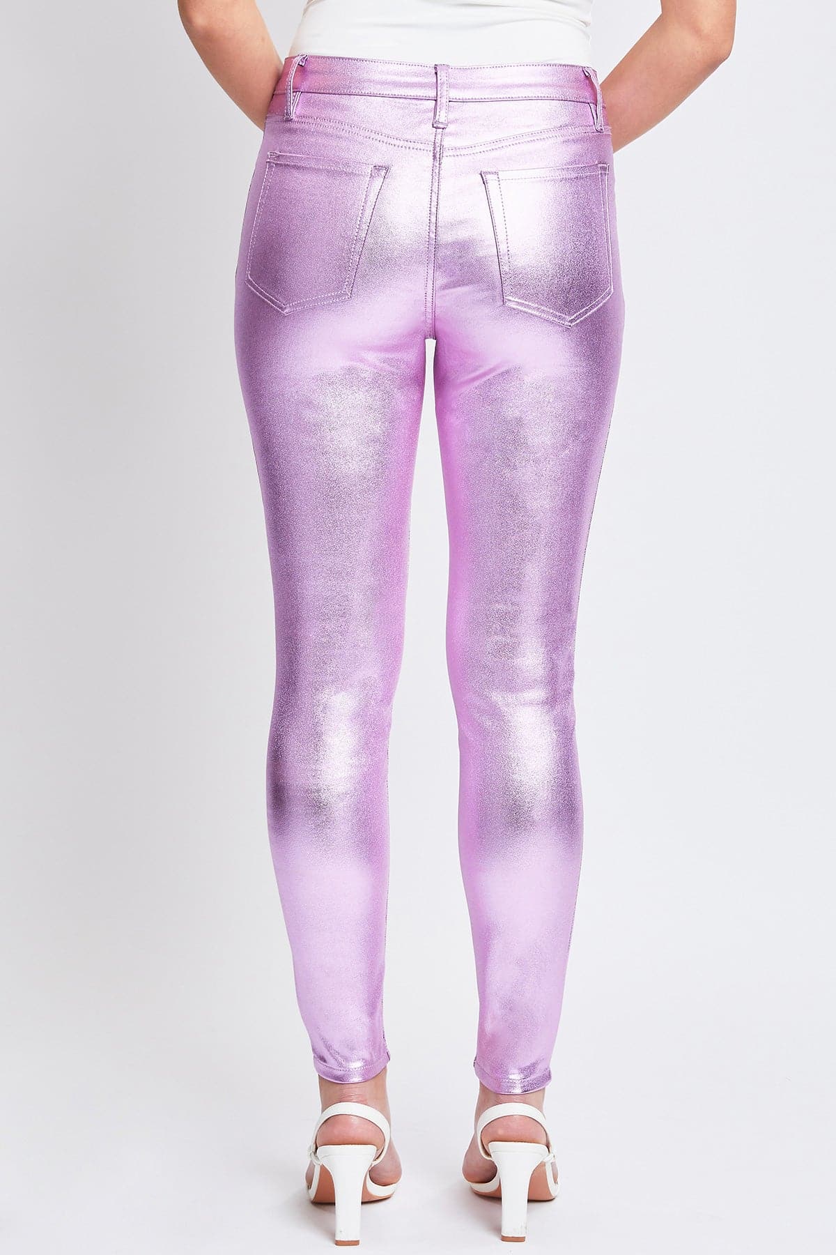 Hyperstretch Skinny Metallic Pants