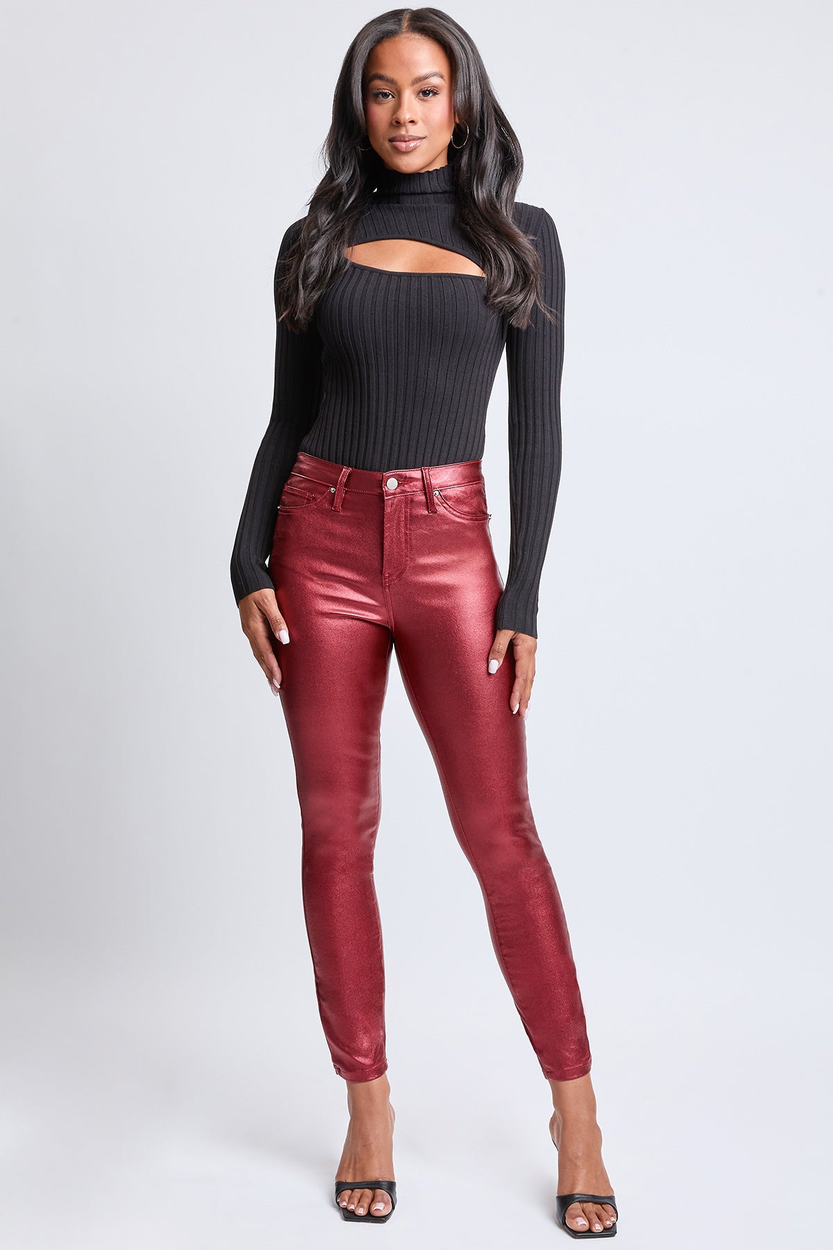 Hyperstretch Skinny Metallic Pants