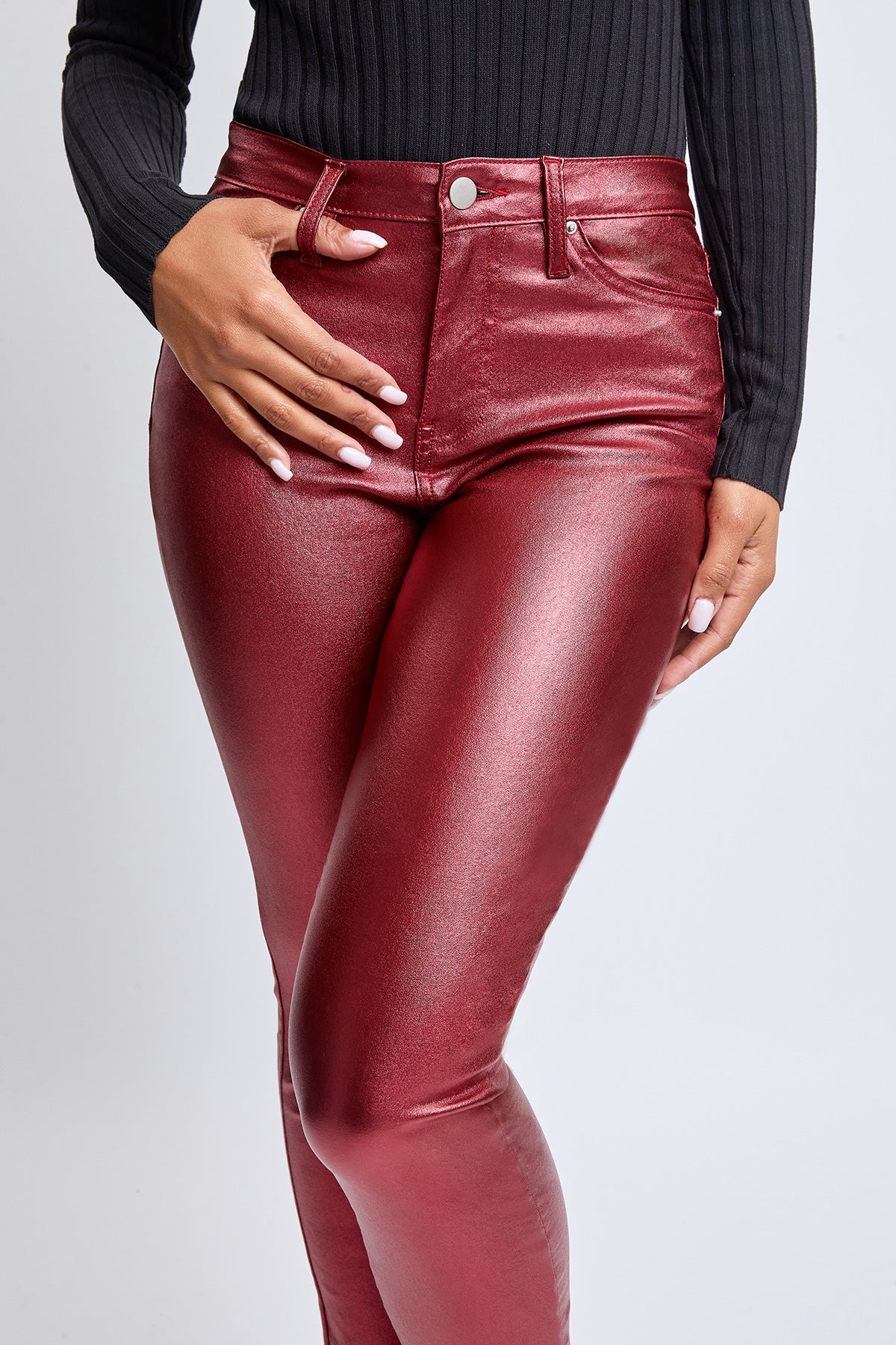 Hyperstretch Skinny Metallic Pants