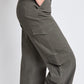 High Rise Double Pocket Wide Leg Cargo Pants