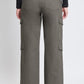 High Rise Double Pocket Wide Leg Cargo Pants