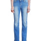 Women's Heavy Stitch Bootcut Jeans with Embroidered Pockets