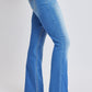 Women's Heavy Stitch Bootcut Jeans with Embroidered Pockets