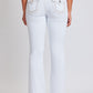 Women's Heavy Stitch Bootcut Jeans with Embroidered Pockets