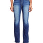 Women's Heavy Stitch Bootcut Jeans with Embroidered Pockets